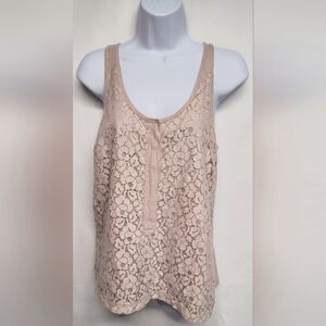 J. Crew Lace Tank Top S Beige Pre-owned in very nice condition